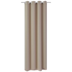 Cream blackout curtain with metal eyelets 270x245 cm by vidaXL, Curtains and curtains - Ref: Foro24-132205, Price: 43,99 €, D...