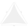 Triangular sail shade in white Oxford fabric, 6x6x6 m. by vidaXL, Umbrellas - Ref: Foro24-135295, Price: 48,99 €, Discount: %