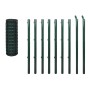 Set de euro valla acero verde 10x1,5 m de vidaXL, Paneles de vallas - Ref: Foro24-140567, Precio: 159,41 €, Descuento: %