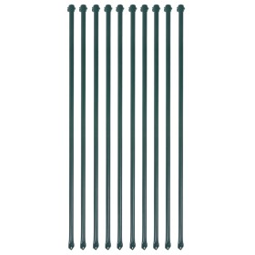 Postes de jardín 10 unidades 1 m metal verde de vidaXL, Enrejados y soportes para plantas - Ref: Foro24-142309, Precio: 36,74...