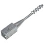 Ground spikes 2 units galvanized steel silver 7x7x56 cm by vidaXL, Spikes for anchoring in the ground - Ref: Foro24-145435, P...