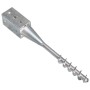 Ground spikes 2 units galvanized steel silver 7x7x56 cm by vidaXL, Spikes for anchoring in the ground - Ref: Foro24-145435, P...