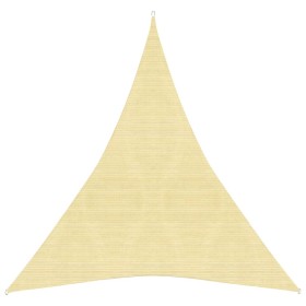 Beige HDPE sail awning 160 g/m² 4x5x5 m by vidaXL, Umbrellas - Ref: Foro24-311151, Price: 29,97 €, Discount: %