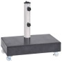 Base de sombrilla granito negra 45x25x8 cm de vidaXL, Bases para sombrillas - Ref: Foro24-313667, Precio: 92,36 €, Descuento: %