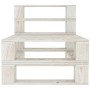 7-piece white wood garden pallet furniture set by vidaXL, Garden sets - Ref: Foro24-3052176, Price: 478,01 €, Discount: %