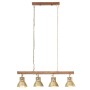 Lámpara de techo industrial madera de mango latón E27 de vidaXL, Lámparas - Ref: Foro24-320522, Precio: 101,33 €, Descuento: %