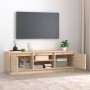 Mueble de TV de madera maciza de pino 140x35x40 cm de vidaXL, Muebles TV - Ref: Foro24-814314, Precio: 96,04 €, Descuento: %