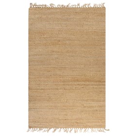 Handwoven jute rug 120x180 cm natural by vidaXL, Rugs - Ref: Foro24-133217, Price: 70,45 €, Discount: %