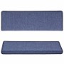 Alfombras de peldaños de escalera 15 uds azul 65x21x4 cm de vidaXL, Alfombrillas para escalones - Ref: Foro24-134574, Precio:...