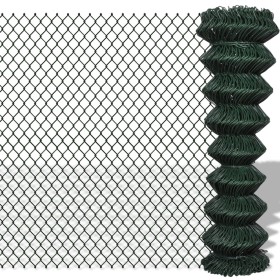 Green steel wire mesh fence 1.5x25 m by vidaXL, fence panels - Ref: Foro24-140351, Price: 127,99 €, Discount: %