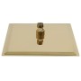 Cabezal ducha efecto lluvia acero inox cuadrado dorado 20x20 cm de vidaXL, Cabezales de ducha - Ref: Foro24-147708, Precio: 1...