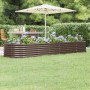 Planter raised bed steel powder coating brown 296x80x36 cm by vidaXL, Pots and planters - Ref: Foro24-318925, Price: 57,70 €,...