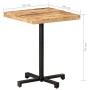 Quadratischer Bistrotisch raues Mangoholz 60x60x75 cm von vidaXL, Küchen- und Esstische - Ref: Foro24-320264, Preis: 132,98 €...