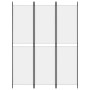 White fabric room divider with 3 panels, 150x200 cm. by vidaXL, Room dividers - Ref: Foro24-350226, Price: 30,99 €, Discount: %