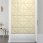 Wall panels 12 units synthetic leather cream 30x30 cm 0.54 m² by vidaXL, Wall covering - Ref: Foro24-343940, Price: 35,53 €, ...