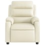 Cream synthetic leather recliner. by vidaXL, Armchairs - Ref: Foro24-373487, Price: 229,99 €, Discount: %