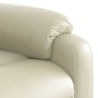 Sillón reclinable de cuero sintético crema de vidaXL, Sillones - Ref: Foro24-373487, Precio: 242,02 €, Descuento: %