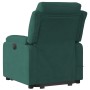 Dark green velvet lift massage recliner. by vidaXL, Armchairs - Ref: Foro24-3205105, Price: 310,72 €, Discount: %