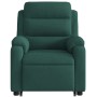 Dark green velvet lift massage recliner. by vidaXL, Armchairs - Ref: Foro24-3205105, Price: 310,72 €, Discount: %