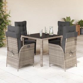 5-piece garden dining set with gray synthetic rattan cushions by vidaXL, Garden sets - Ref: Foro24-3213327, Price: 614,99 €, ...