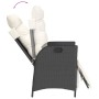 5-teiliges Gartenmöbel-Set mit Kissen synthetisches Rattan schwarz von vidaXL, Gartensets - Ref: Foro24-3213333, Preis: 654,8...