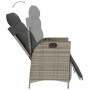 5-piece garden dining set with gray synthetic rattan cushions by vidaXL, Garden sets - Ref: Foro24-3213346, Price: 701,55 €, ...