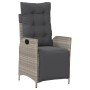 Light gray PE rattan garden reclining armchair with footrest by vidaXL, Garden chairs - Ref: Foro24-365286, Price: 140,38 €, ...