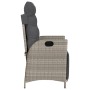 Light gray PE rattan garden reclining armchair with footrest by vidaXL, Garden chairs - Ref: Foro24-365286, Price: 140,38 €, ...