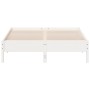 Solid white pine wood bed frame 160x200 cm by vidaXL, Beds and slatted bases - Ref: Foro24-842691, Price: 124,99 €, Discount: %