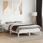 Estructura de cama madera maciza de pino blanco 120x190 cm de vidaXL, Camas y somieres - Ref: Foro24-842723, Precio: 110,15 €...