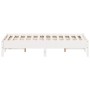 Estructura de cama madera maciza de pino blanco 120x190 cm de vidaXL, Camas y somieres - Ref: Foro24-842723, Precio: 110,15 €...