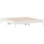 Solid white pine wood bed frame 180x200 cm by vidaXL, Beds and slatted bases - Ref: Foro24-842687, Price: 129,32 €, Discount: %