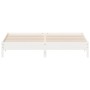 Estructura de cama madera maciza de pino blanco 180x200 cm de vidaXL, Camas y somieres - Ref: Foro24-842687, Precio: 129,99 €...