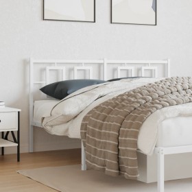 White metal headboard 150 cm by vidaXL, Headboards and footboards - Ref: Foro24-374324, Price: 44,99 €, Discount: %