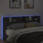 Bed headboard with black LED 220x16.5x103.5 cm by vidaXL, Headboards and footboards - Ref: Foro24-839274, Price: 109,05 €, Di...