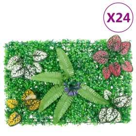   Valla de plantas artificiales 24 uds verde 40x60 cm de vidaXL, Jardín - Ref: Foro24-366639, Precio: 177,13 €, Descuento: %