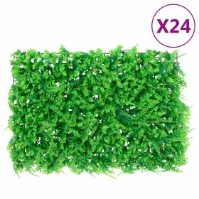   Valla de hojas de helecho artificial 24 uds verde 40x60 cm de vidaXL, Jardín - Ref: Foro24-366647, Precio: 176,64 €, Descue...