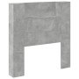 Concrete gray bed headboard with LED light 100x16.5x103.5 cm by vidaXL, Headboards and footboards - Ref: Foro24-839234, Price...