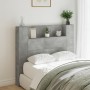 Concrete gray bed headboard with LED light 120x16.5x103.5 cm by vidaXL, Headboards and footboards - Ref: Foro24-839241, Price...