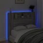 Bed headboard with LED light Sonoma gray 120x16.5x103.5 cm by vidaXL, Headboards and footboards - Ref: Foro24-839243, Price: ...