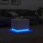 Coffee table with white LED lights 50x50x40 cm by vidaXL, Coffee table - Ref: Foro24-839868, Price: 60,12 €, Discount: %