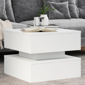 Coffee table with white LED lights 50x50x40 cm by vidaXL, Coffee table - Ref: Foro24-839854, Price: 76,77 €, Discount: %