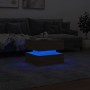 Coffee table with LED lights Sonoma oak 50x50x40 cm by vidaXL, Coffee table - Ref: Foro24-839856, Price: 73,87 €, Discount: %