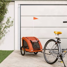 Pet Bicycle Trailer Iron Oxford Cloth Orange by vidaXL, pet strollers - Ref: Foro24-93963, Price: 87,99 €, Discount: %