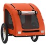 Haustier-Fahrradanhänger, Eisen-Oxford-Stoff, Orange von vidaXL, Kinderwagen für Haustiere - Ref: Foro24-93963, Preis: 92,14 ...