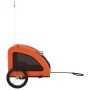 Haustier-Fahrradanhänger, Eisen-Oxford-Stoff, Orange von vidaXL, Kinderwagen für Haustiere - Ref: Foro24-93963, Preis: 92,14 ...