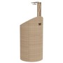 PE rattan and beige acacia outdoor shower 100x100x241.5 cm by vidaXL, Pool and spa accessories - Ref: Foro24-368214, Price: 3...