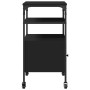 Printer stand 3 levels black wood 50x40x76 cm by vidaXL, Printer supports - Ref: Foro24-842291, Price: 74,17 €, Discount: %