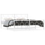 Metal bed frame with headboard and footboard white 183x213 cm by vidaXL, Beds and slatted bases - Ref: Foro24-376298, Price: ...