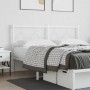 Cabecero de metal blanco 150 cm de vidaXL, Cabeceros y pies de cama - Ref: Foro24-376309, Precio: 43,23 €, Descuento: %